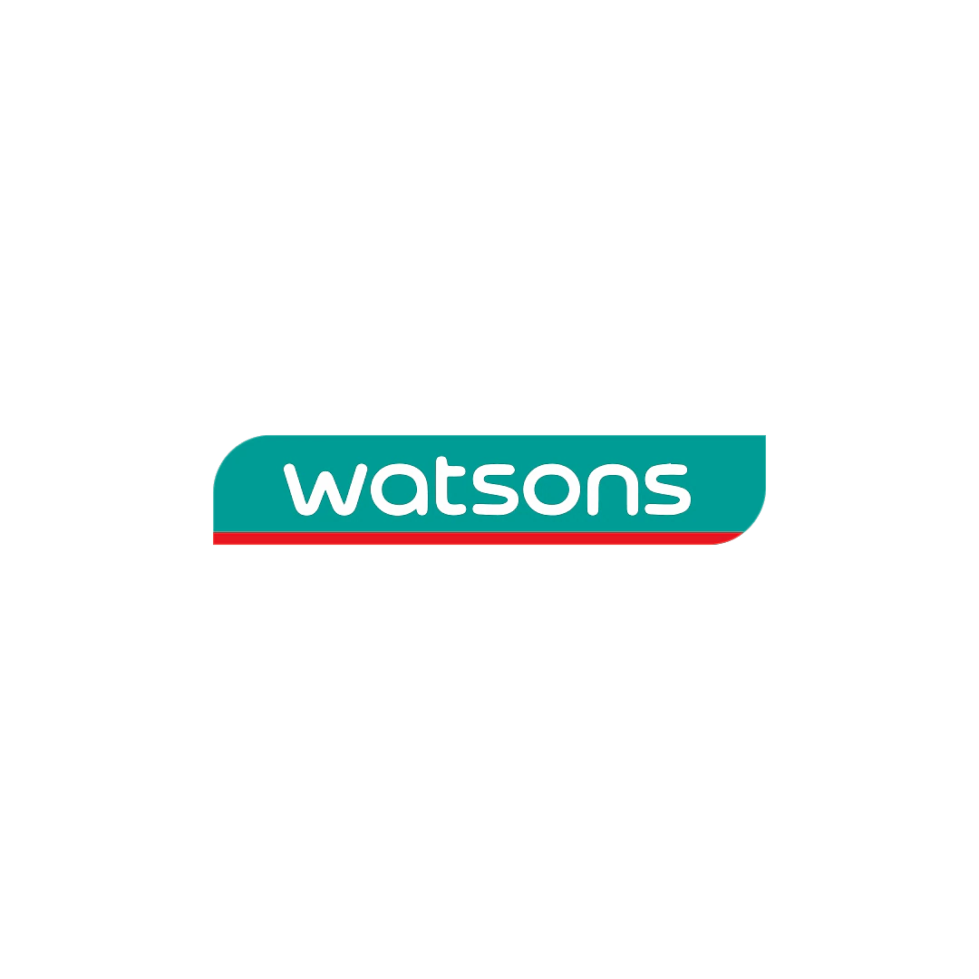 Watsons markasının logosu, modern ve dinamik bir tasarıma sahip.