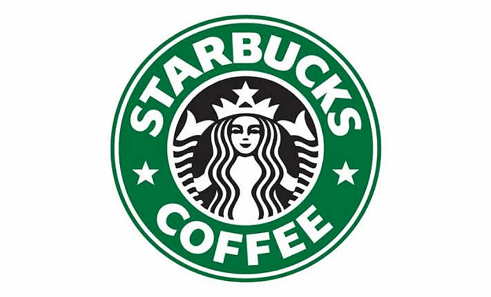 Starbucks logosu, kahve markasının simgesi ve marka kimliğini temsil ediyor.