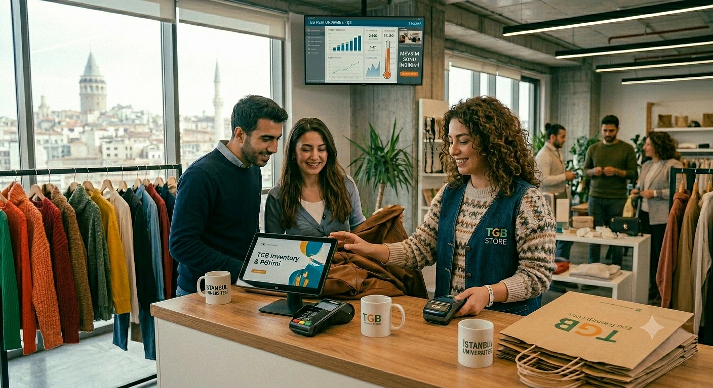 LC Waikiki mağazasında çalışanlar, güncel maaşlar hakkında bilgi alıyor.